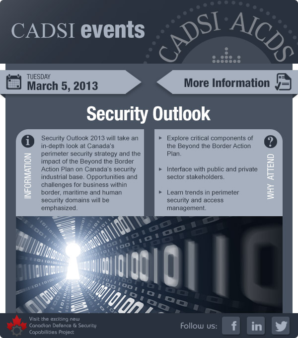Security Outlook 2013 - Presented by CADSI